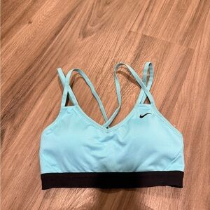 Nike bright blue strappy Sports Bra